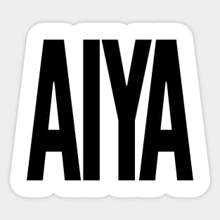 AIYA - BLACK - Sticker